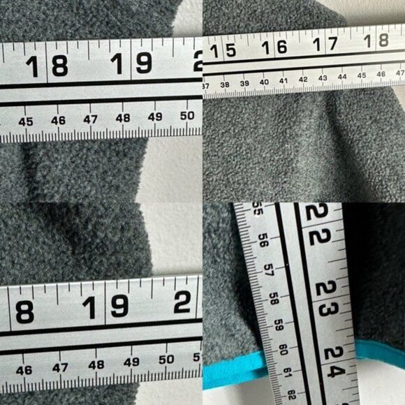 Patagonia T-Snap Synchilla Fleece Grey Blue Size XS Womens Hiking Sweater Top - Picture 8 of 14
